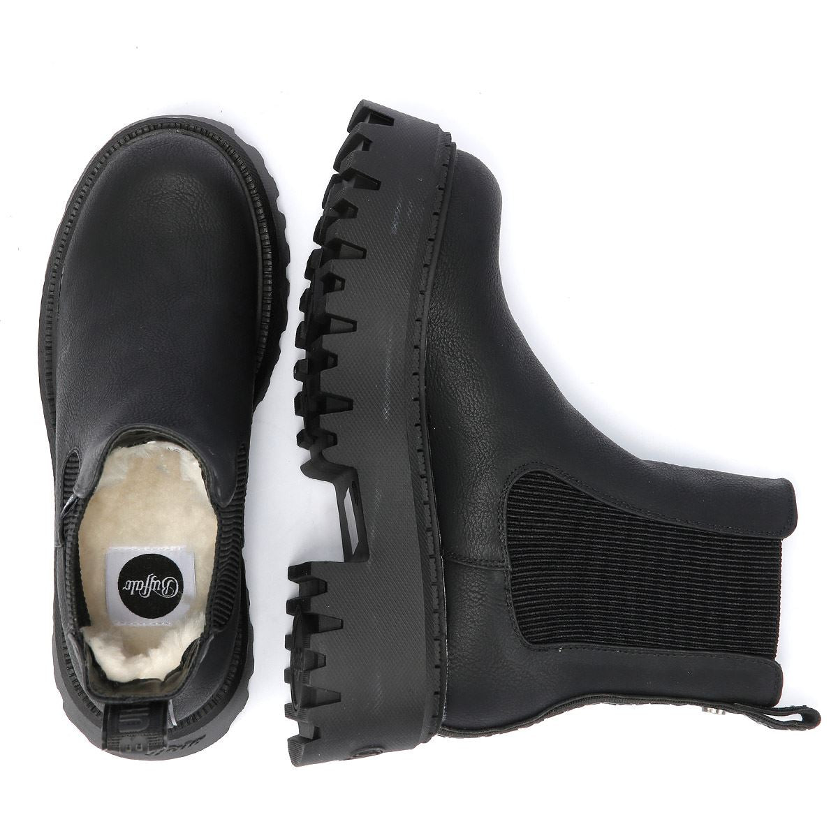 Buffalo Aspen Chelsea Vegan Nappa Women's Black Boots