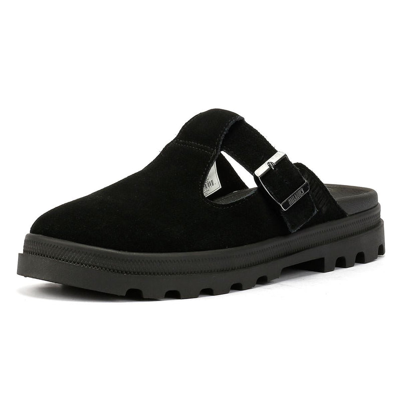 Palladium Dunelite Pyla Suede Black Mules