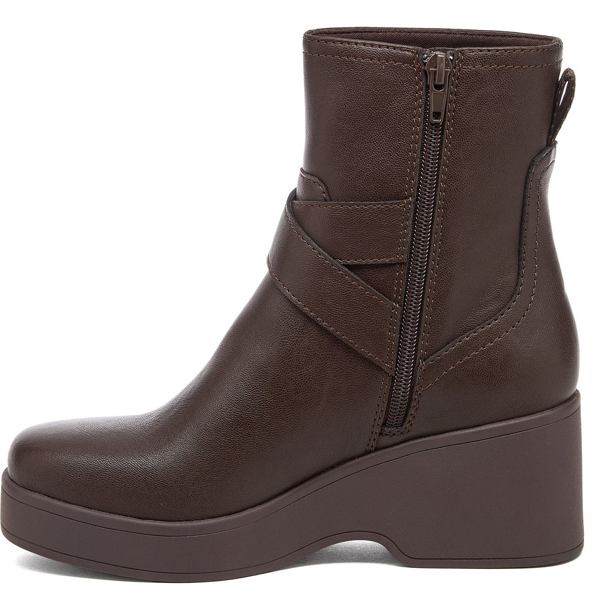 Rocket Dog Jimmy Bangor Polyurethane Women's Dark Brown Heeled Ankle Boots