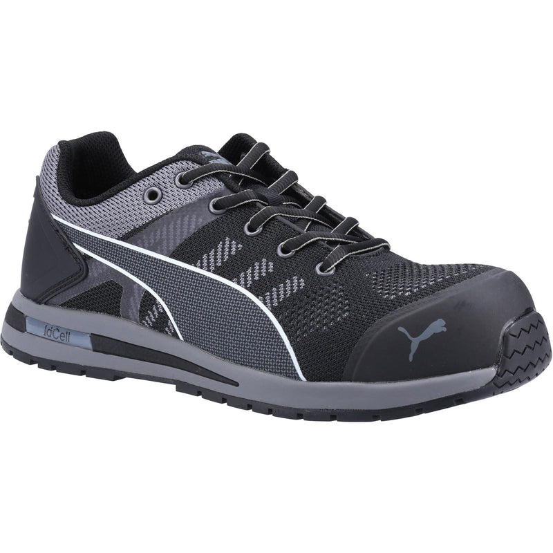 Puma Safety Elevate Knit LOW S1 Textile Black Safety Trainers