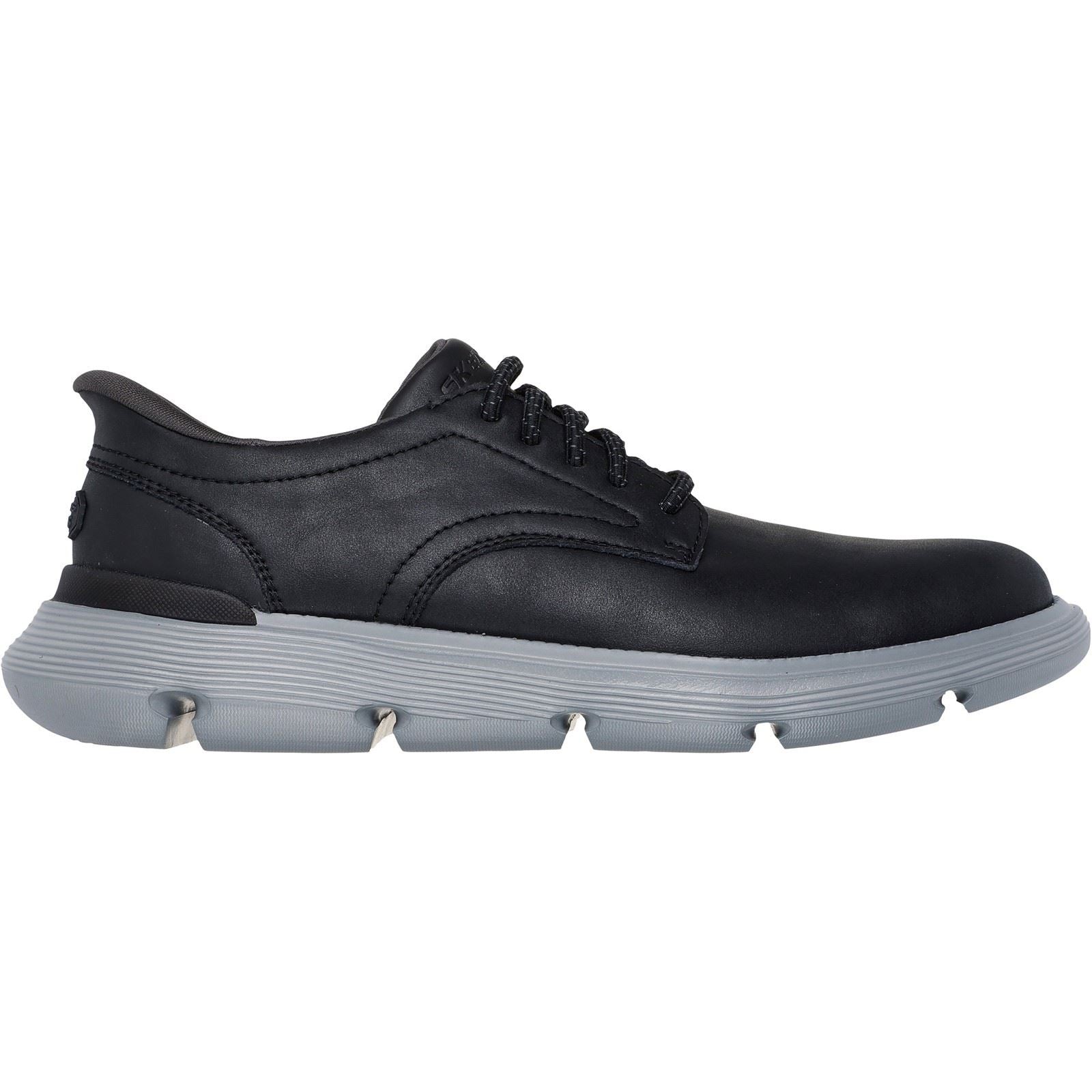Skechers Garza Duran Leather Men's Black Trainers