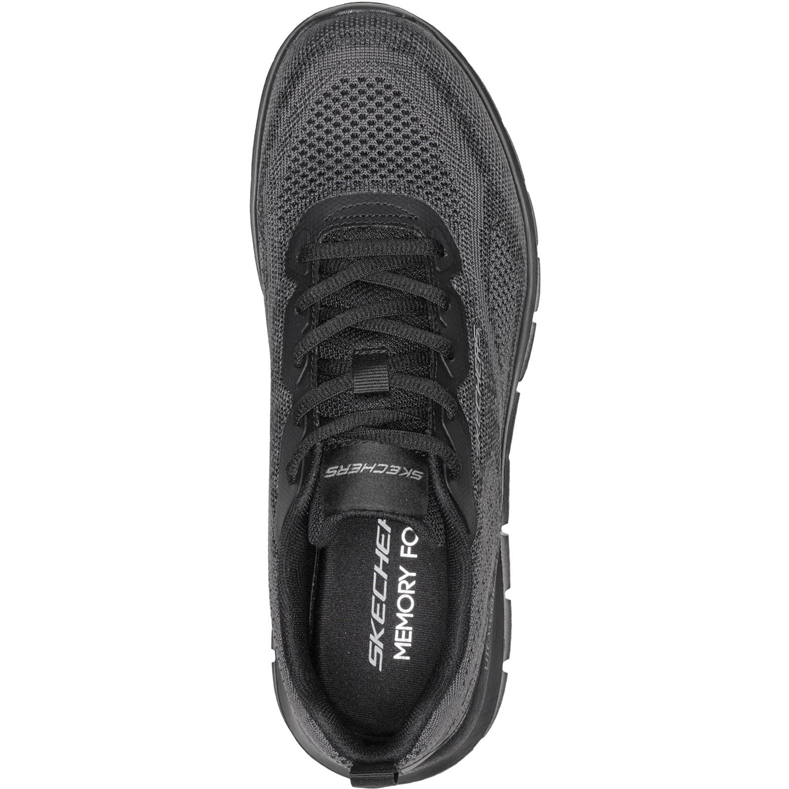 Skechers Track Pohlter Textile Men's Black Trainers