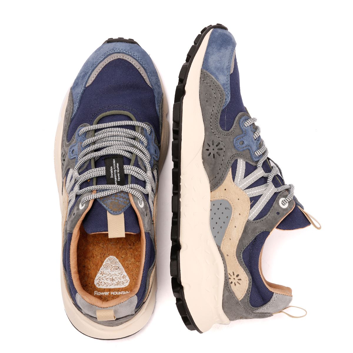 Flower Mountain Yamano 3 Men's Navy/Grey Trainers