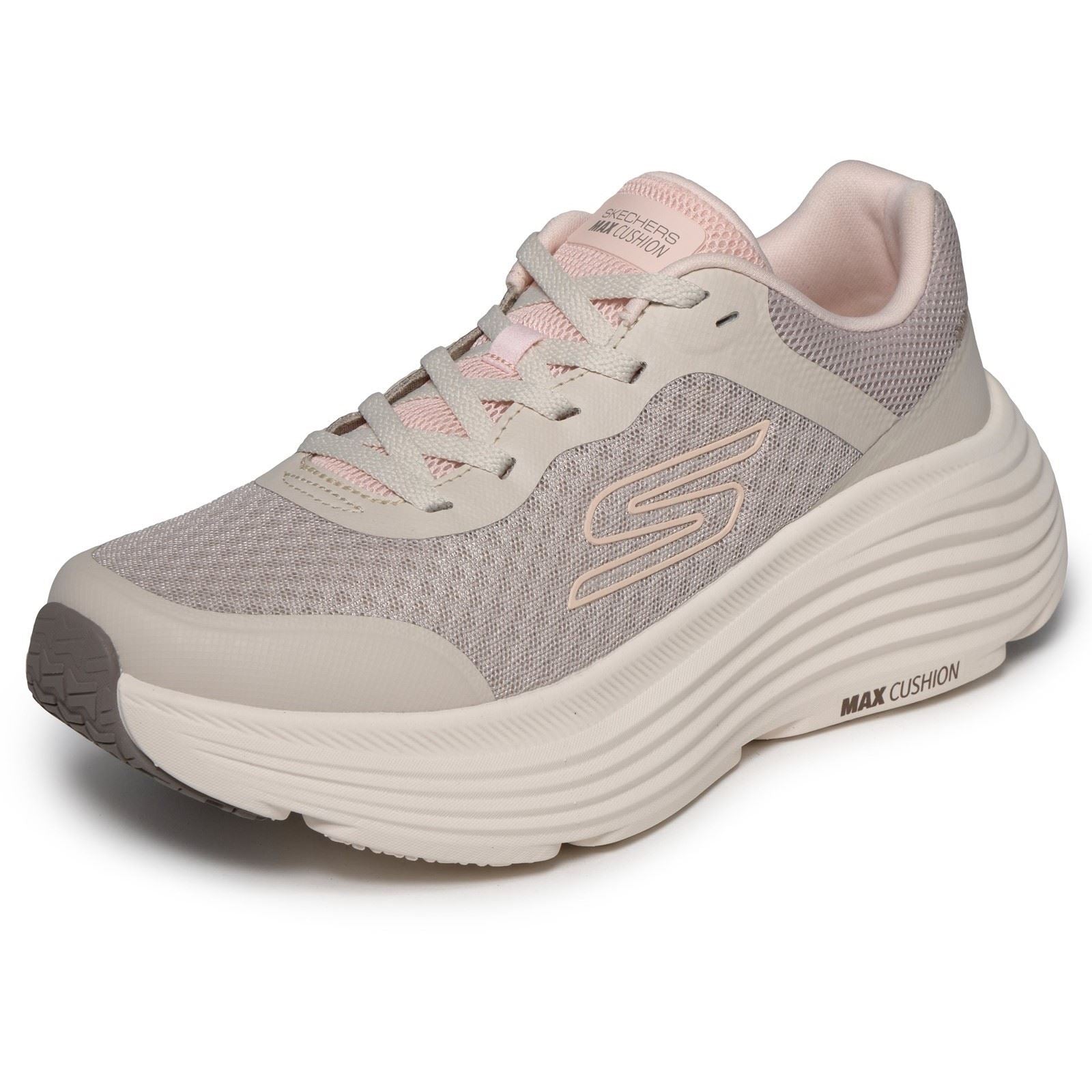 Skechers Max Cushioning Endeavour Women's Natural Synthetic/Trim Trainers