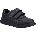 Hush Puppies Ryan Leather Youth Boy's Black Shoes