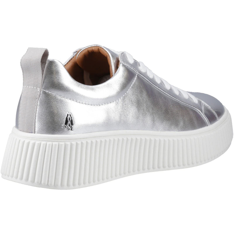 Hush Puppies Harlow Leather Women's Silver Trainers