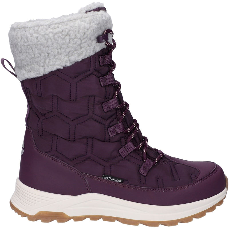 Hi-Tec Sophia Nylon Women's Italian Plum/Sepia Rose Winter Ankle Boots