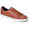 Base London Tucker Leather Men's Burnt Tan Trainers