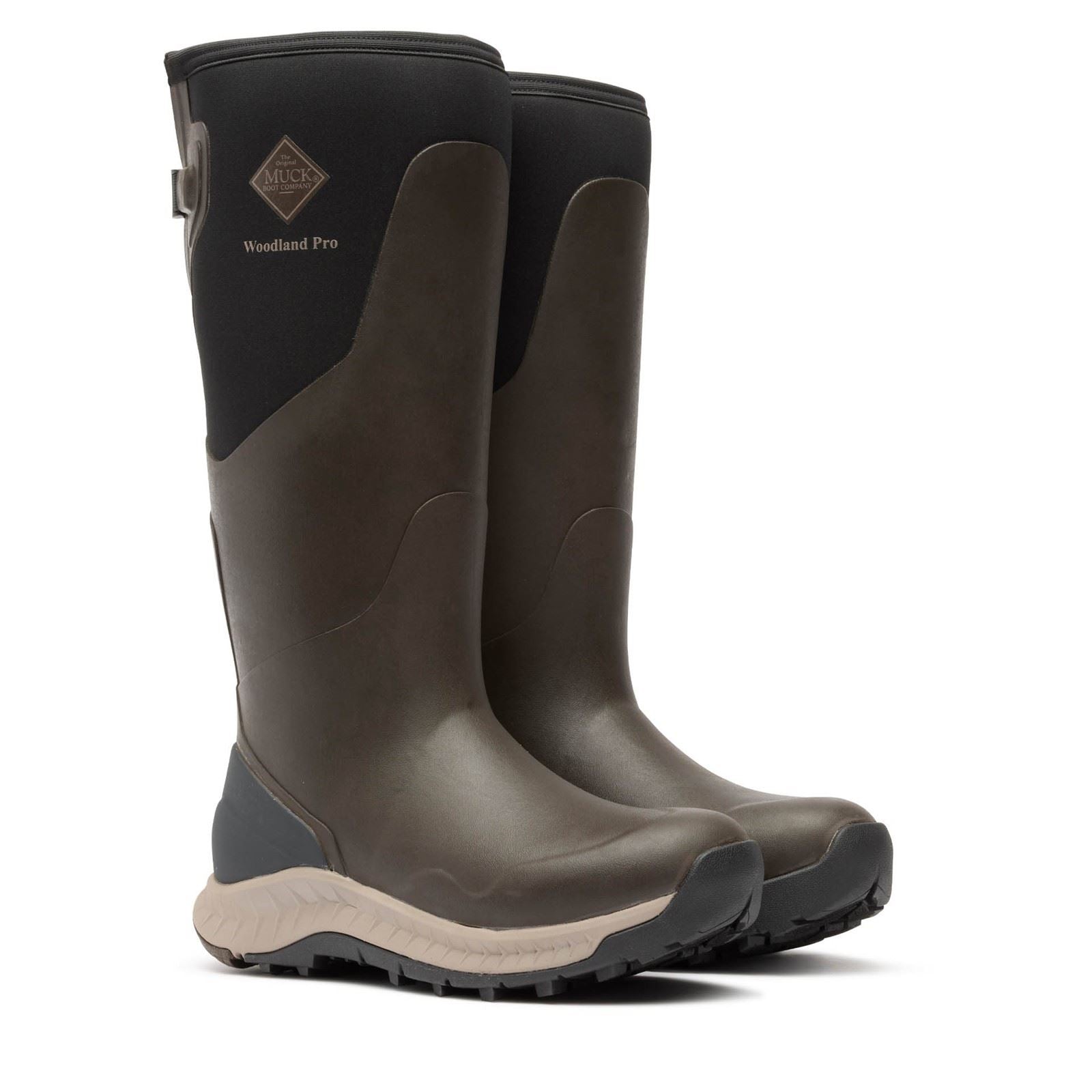 Muck Boots Woodland Pro Rubber Men's COFFEE Wellington Boots