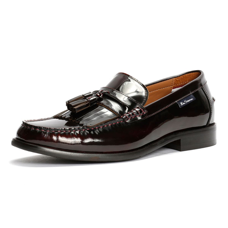 Ben Sherman Buster Leather Men's Burgundy Loafers