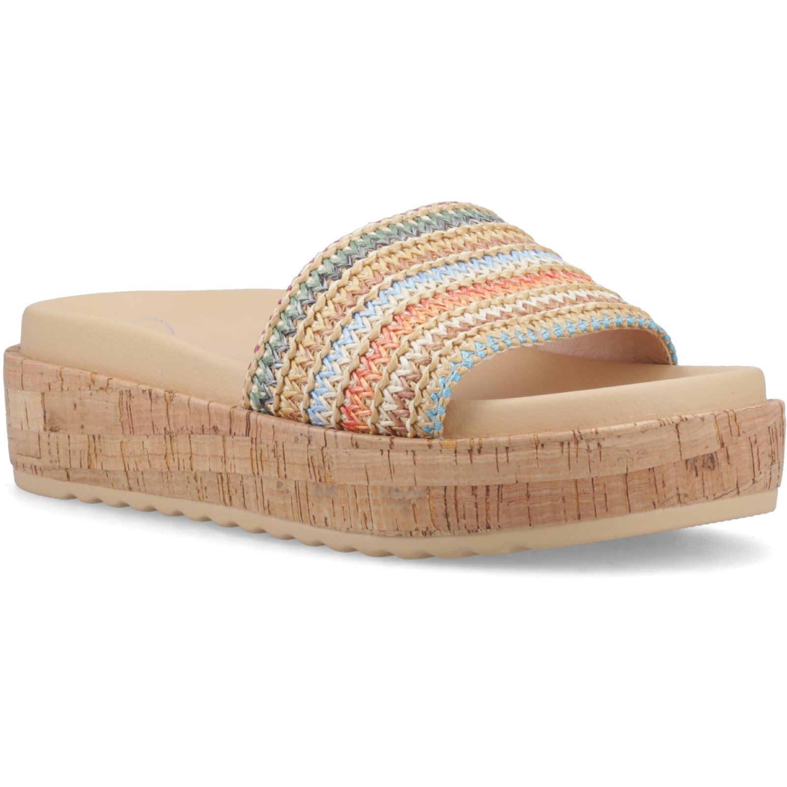 Rocket Dog Faye Alti Raffia Textile Women's Multicoloured Sandals