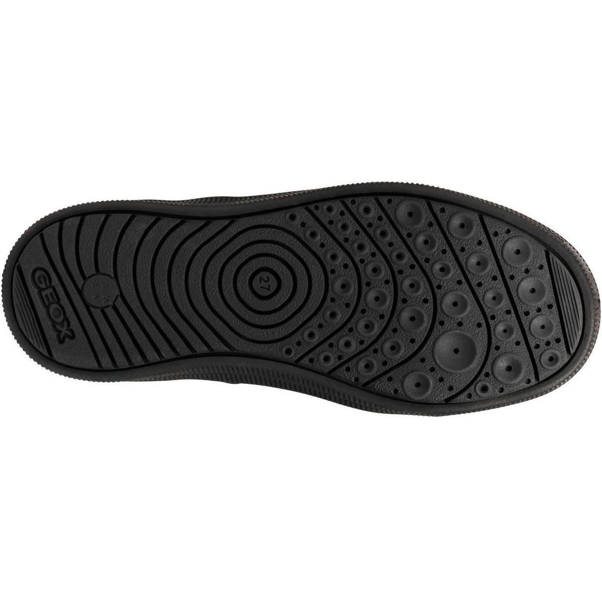 Geox J Arzach B. D Leather Black Trainers