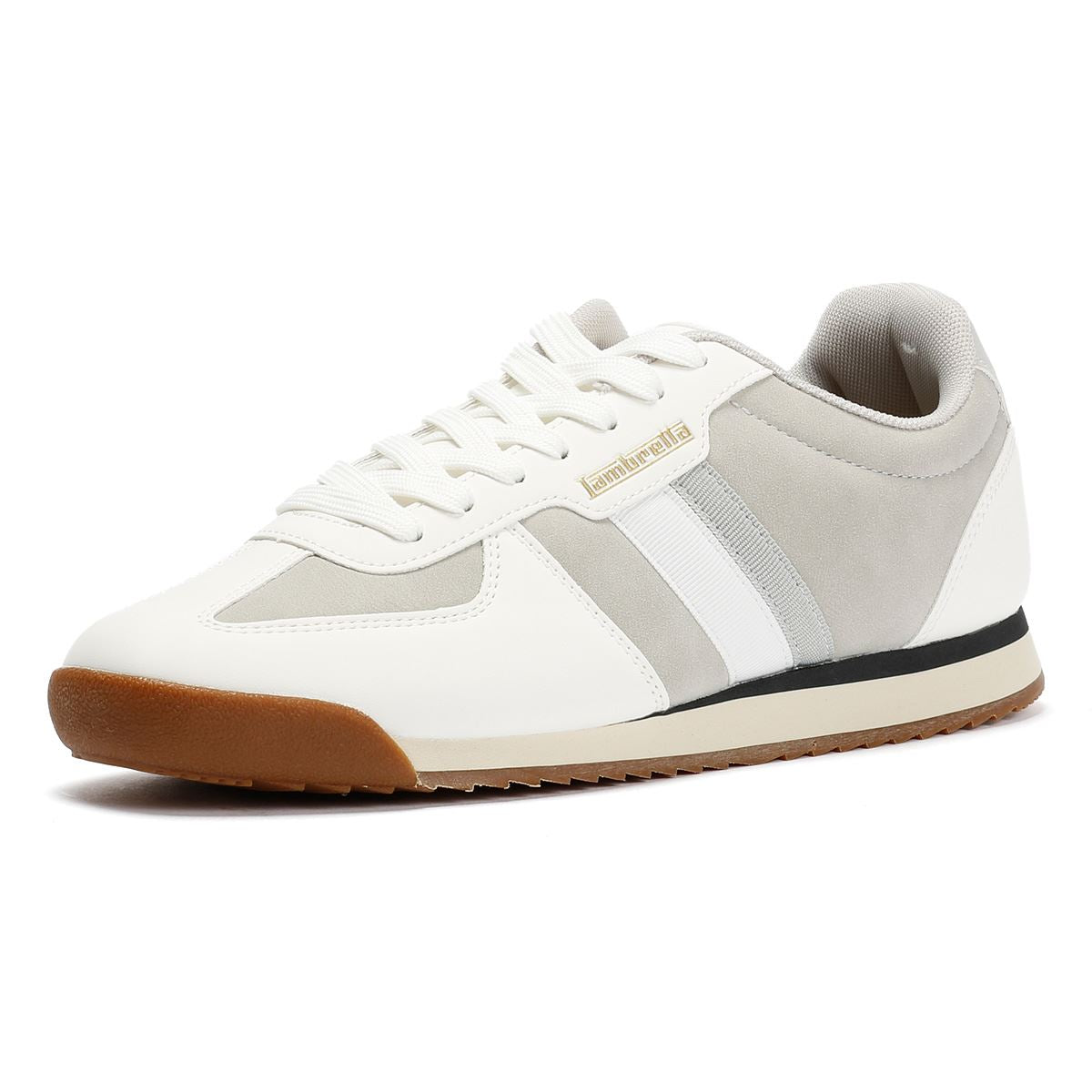 Lambretta Diego Men's White/Grey Trainers