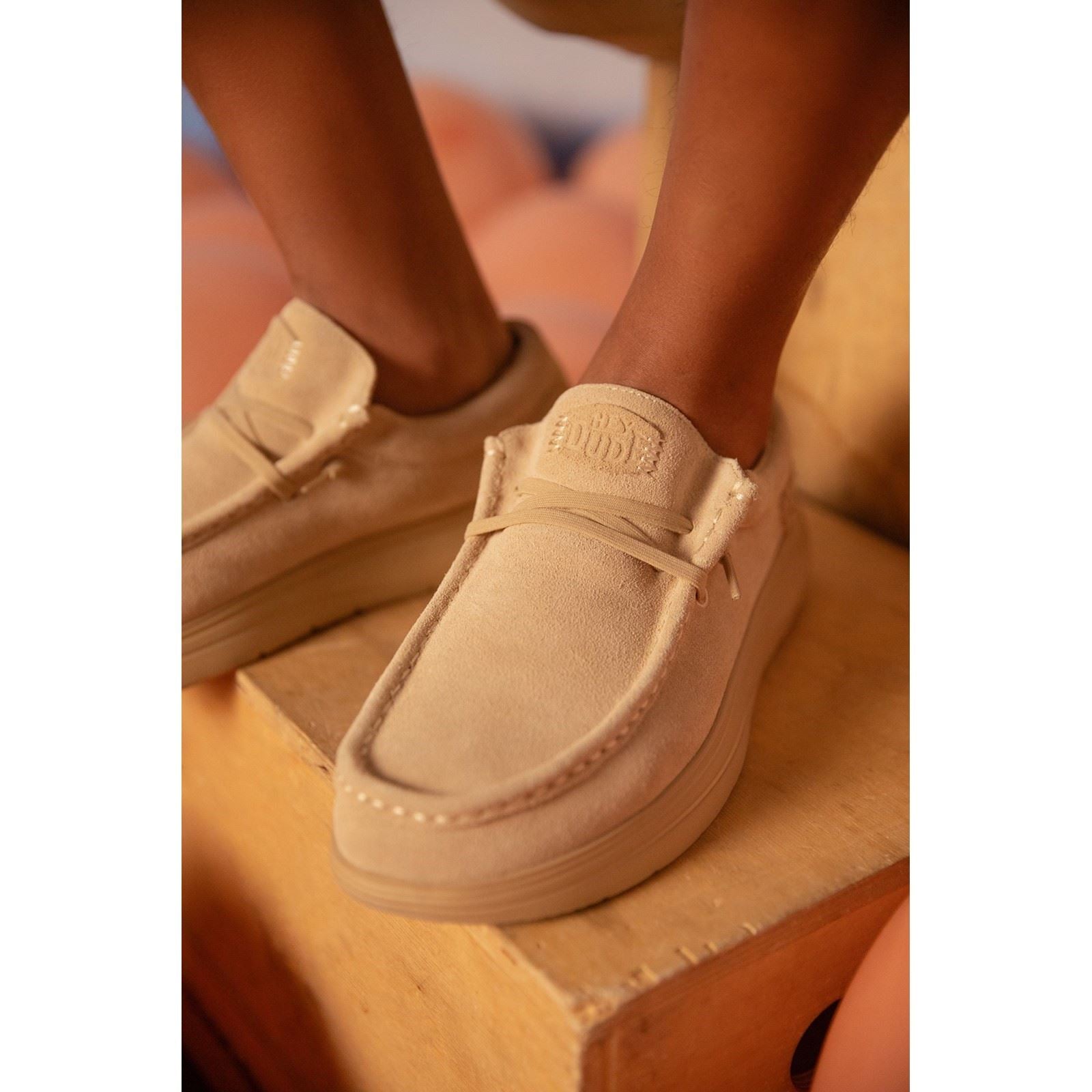 HEYDUDE Wally X Suede Men's Tan Shoes