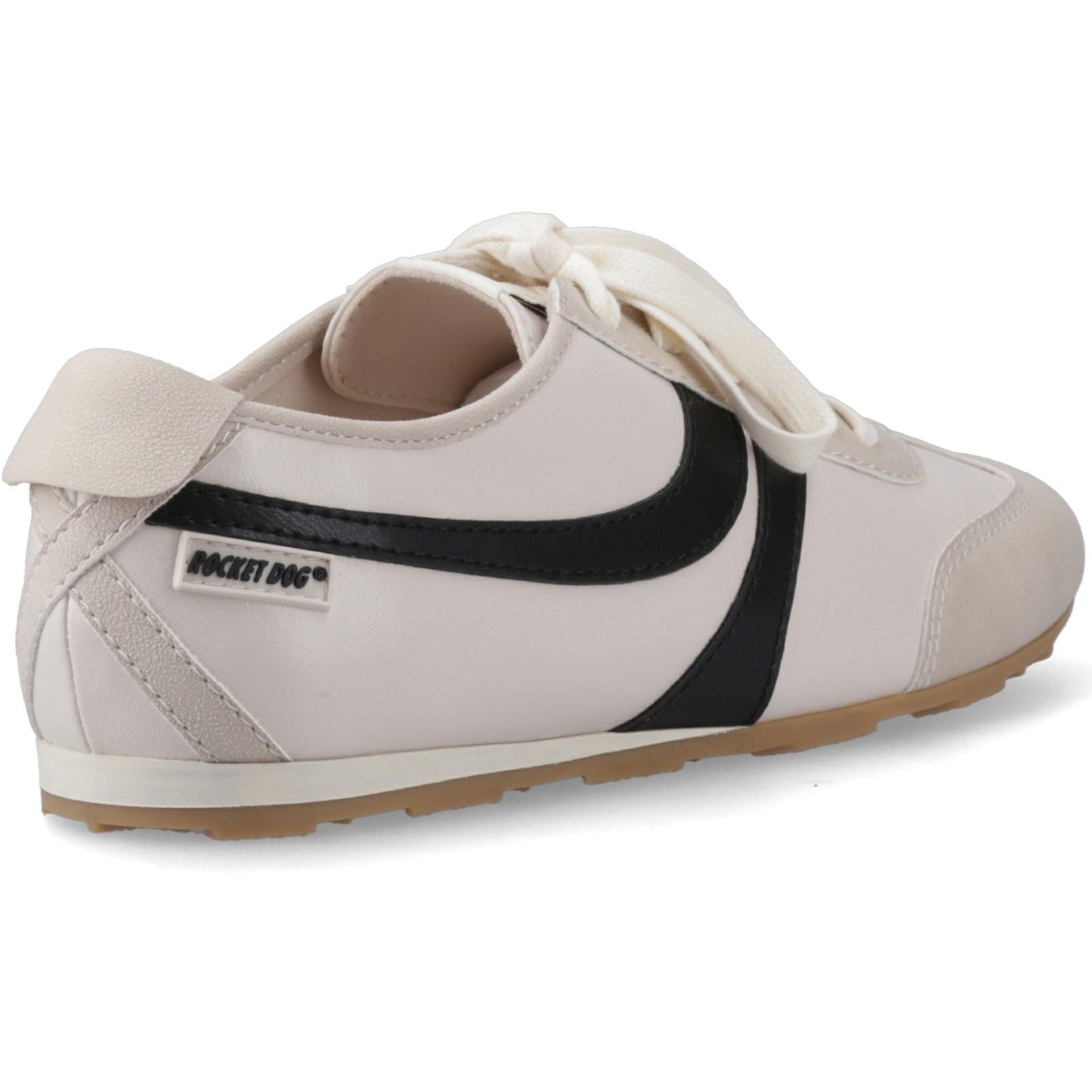 Rocket Dog Destin PU Combo Polyurethane Women's Off White/Black Trainers