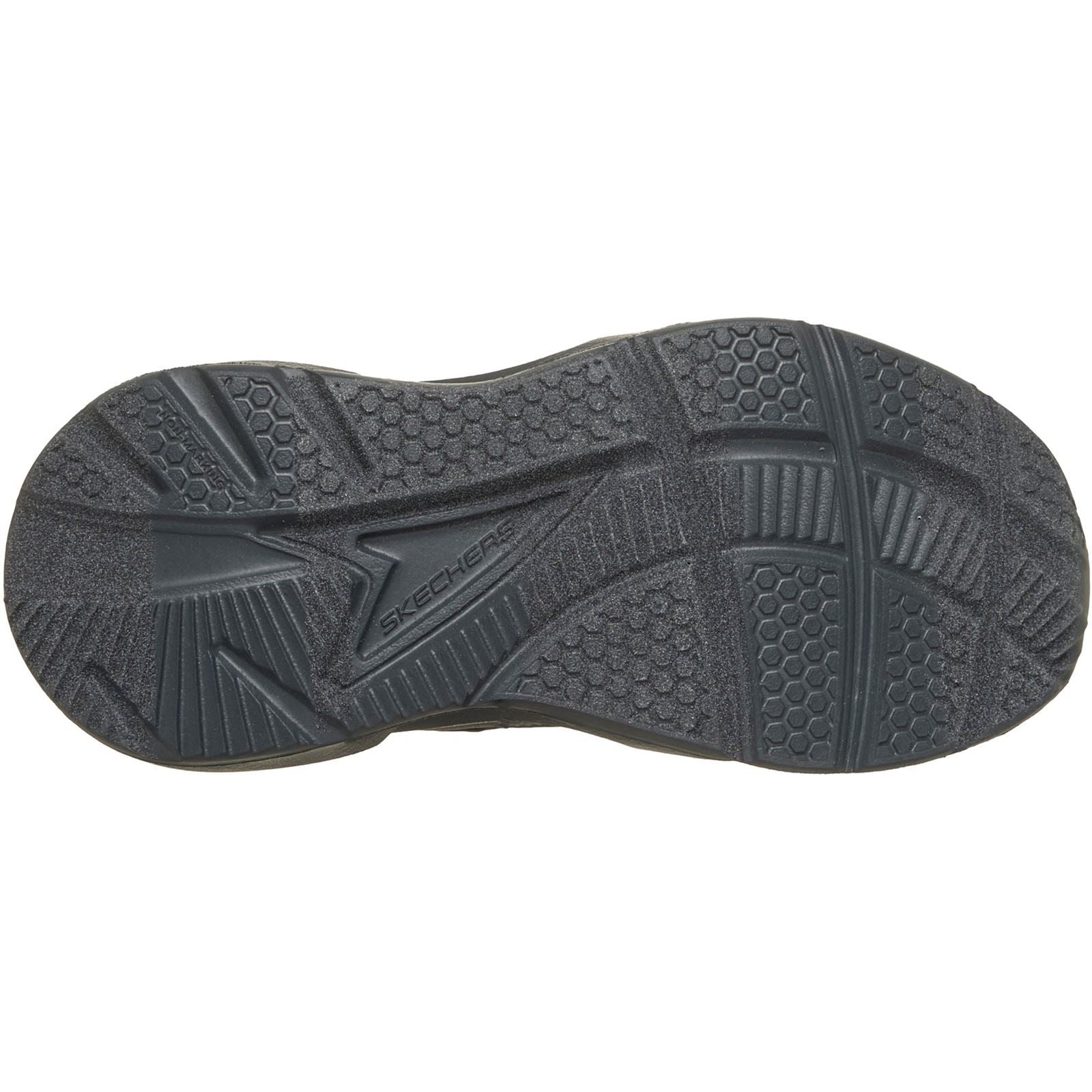Skechers Tidal-Tech Stream Rush Textile Boy's Charcoal/Orange Trainers
