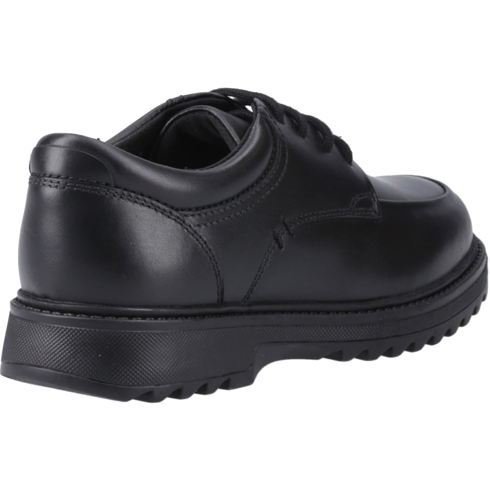 Hush Puppies Romeo Leather Junior Black Shoes