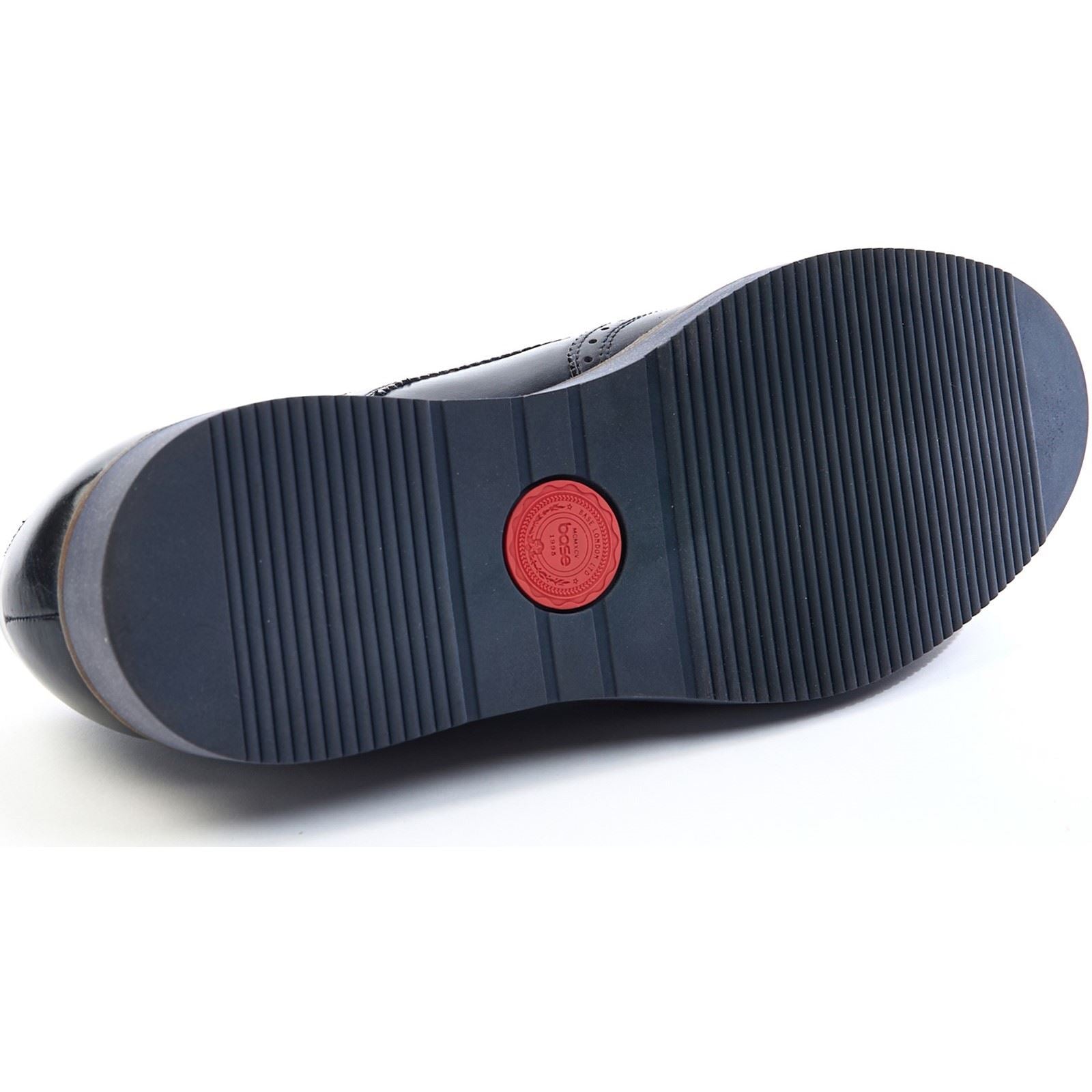 Base London Joe Leather Men's Navy Brogues Shoes