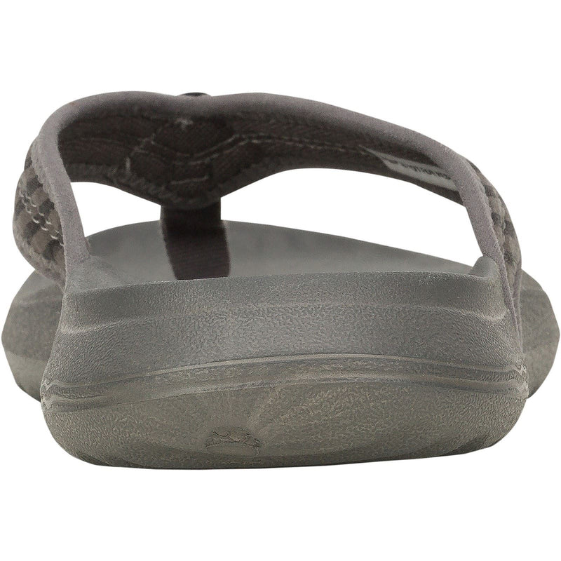 HEYDUDE Myers Flip Nu Prep Cotton Blend Men's Black/Granite Grey Flip Flops