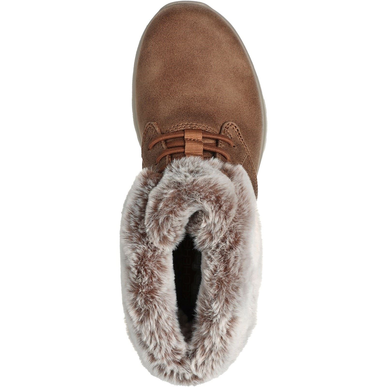 Skechers On-the-GO Joy Cozy Charm Synthetic Women's Chestnut Winter Ankle Boots