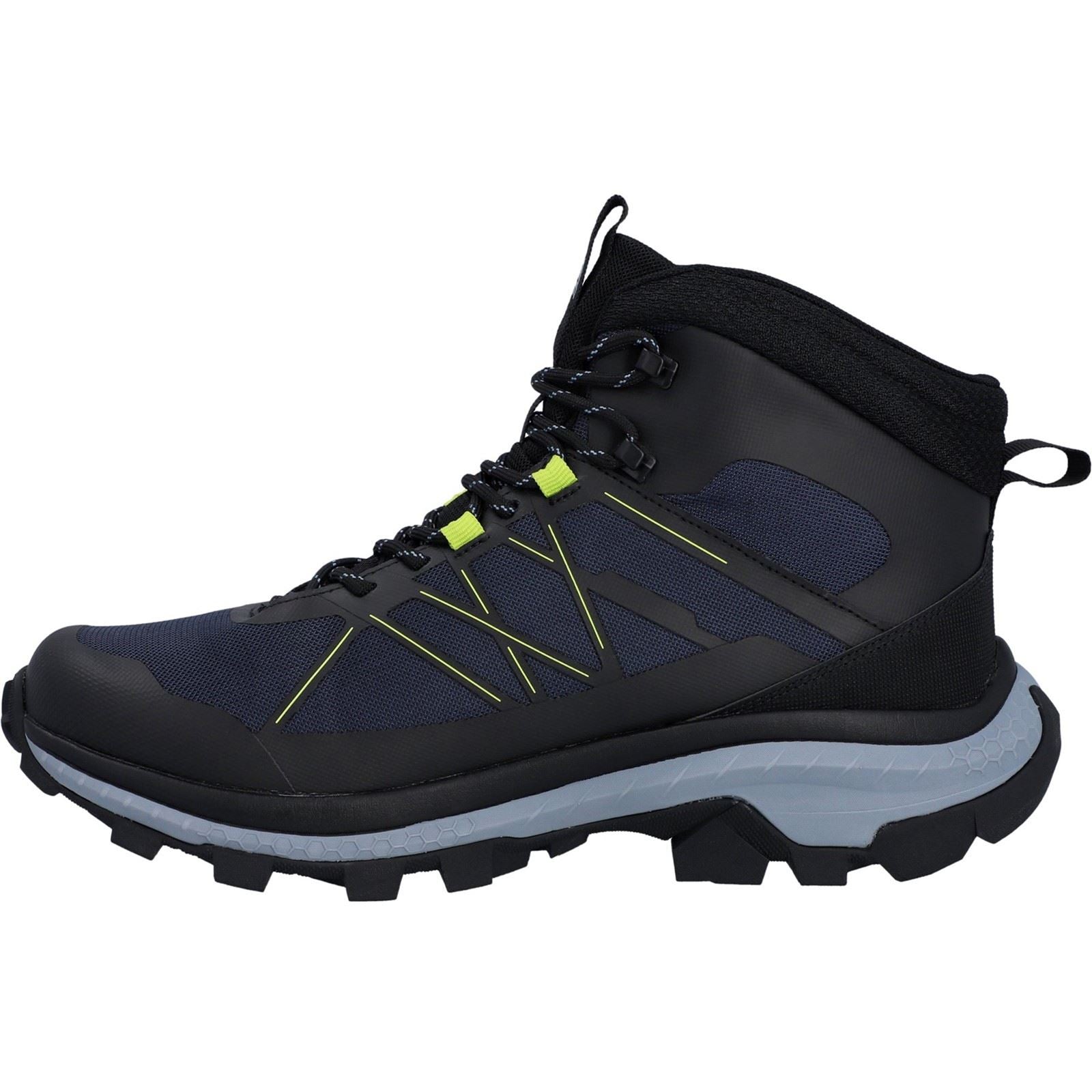 Hi-Tec Infuse Mid Polyester Men's Black/Spellbound/Acid Lime Hiking Boots