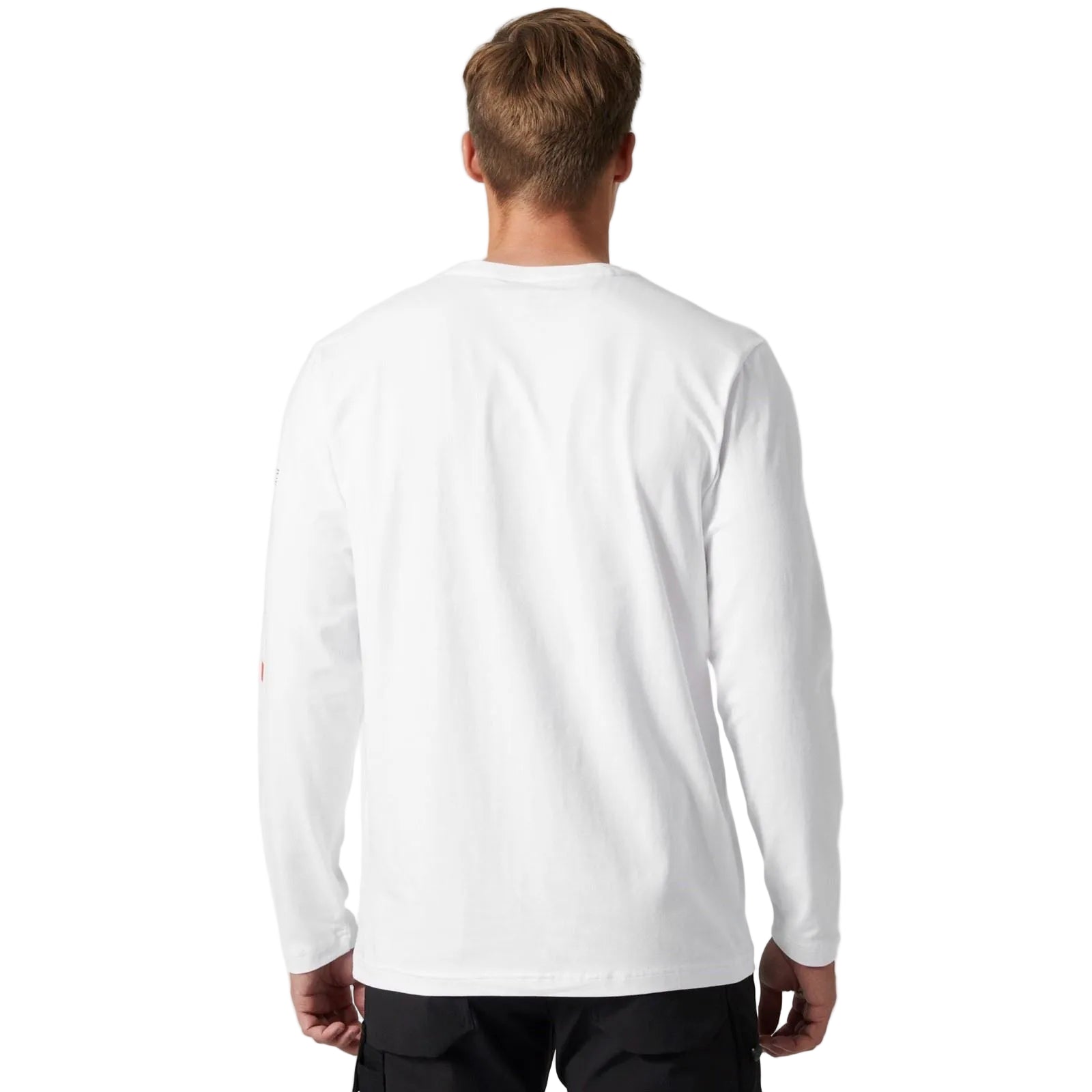 Helly Hansen Workwear Logo Longsleeve Cotton Men's White T-Shirt