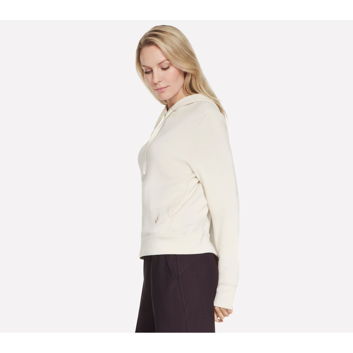 Skechers Cozy Luxe Hoodie Women's Off White Hooded Sweatshirt