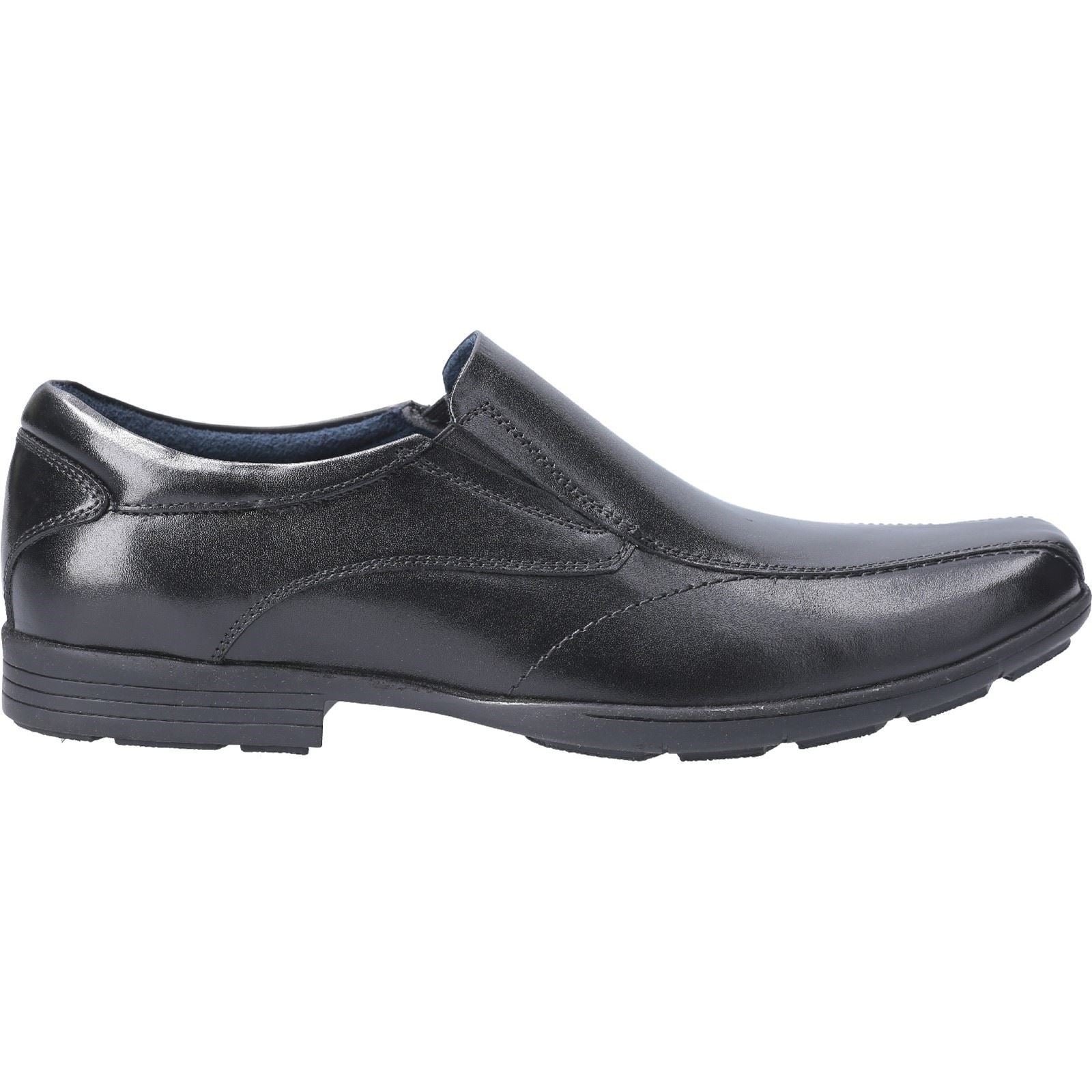 Pod Dundee Leather Youth Boy's Black Shoes