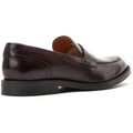 Base London Kennedy Leather Men's Dark Brown Slip-On Shoes