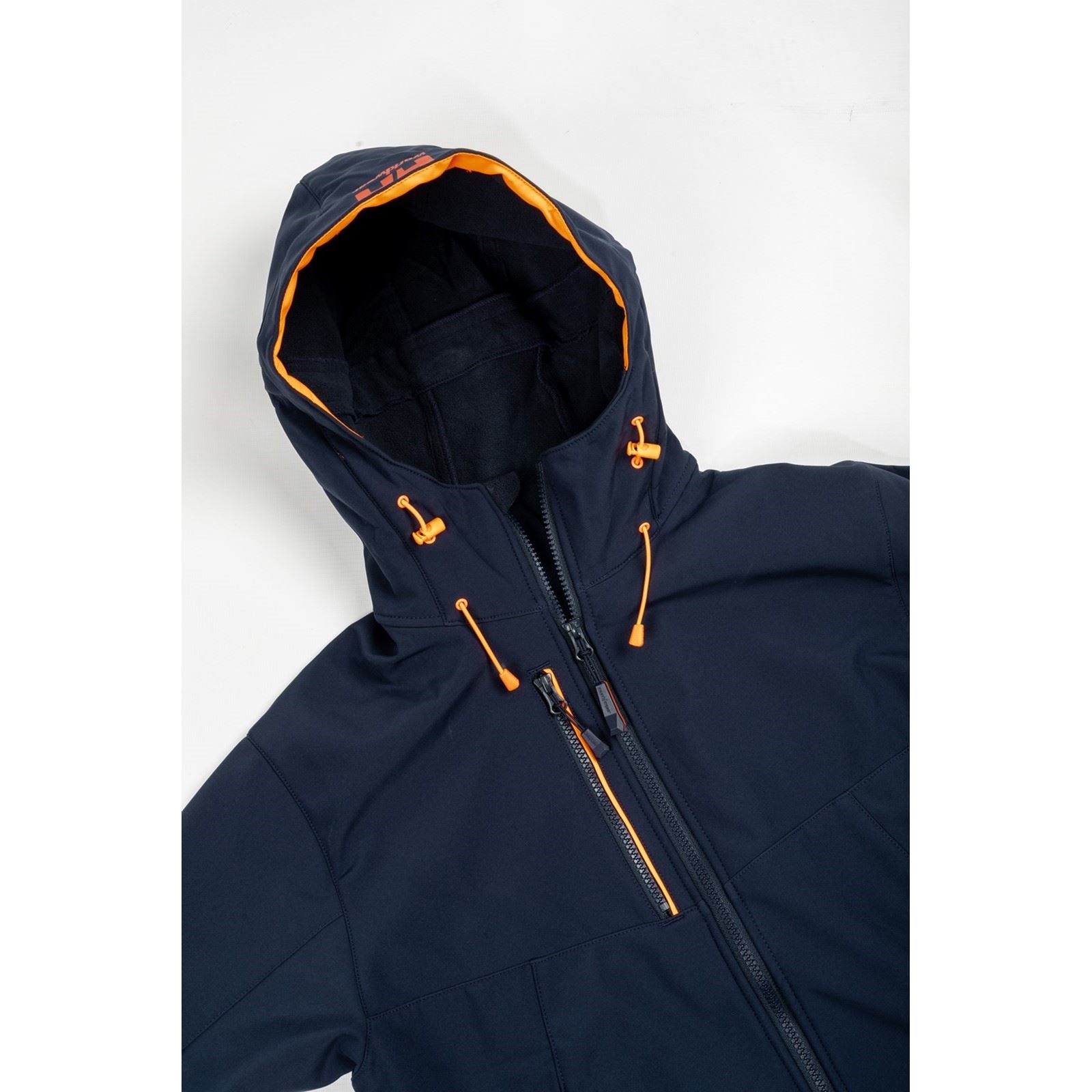 Helly Hansen Workwear Chelsea Evolution Softs Polyester Blue Hooded Sweatshirt