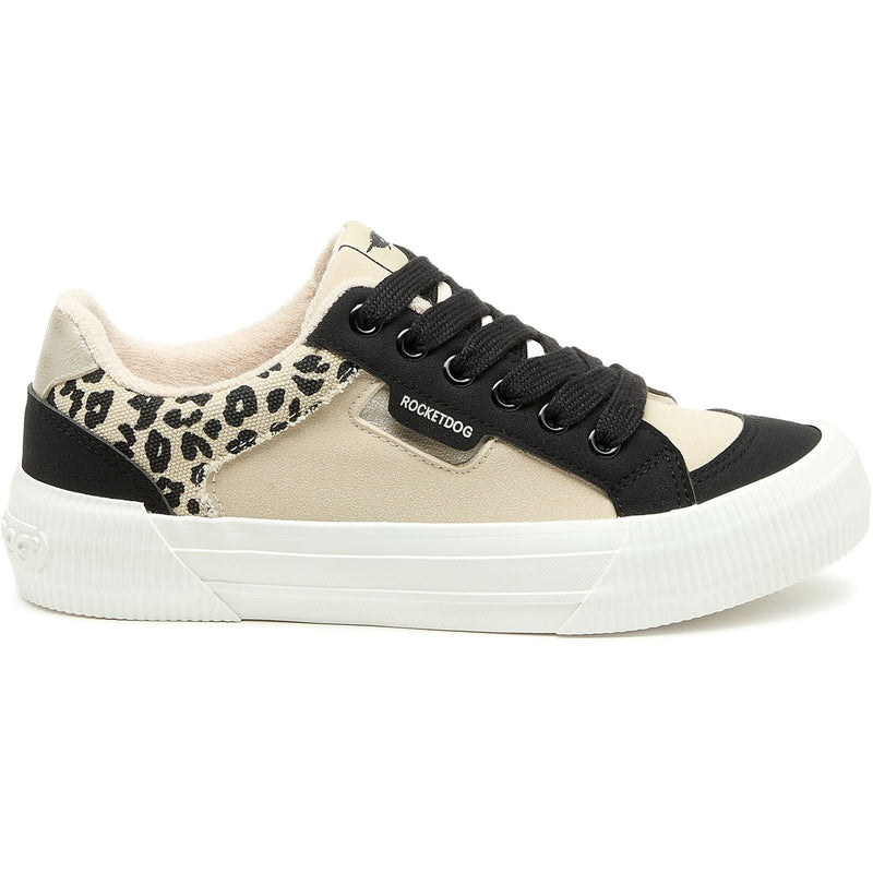 Rocket Dog Cheery Blocked Cotton Women's Black/Natural Trainers