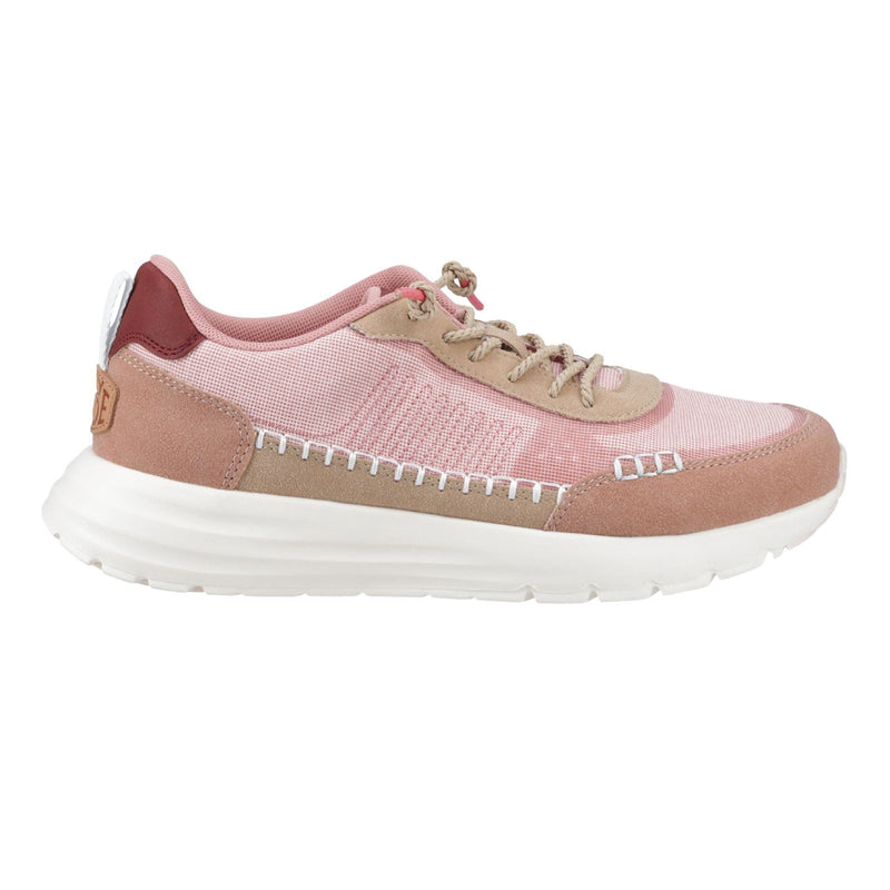 HEYDUDE Sirocco Alta Boho Synthetic Blend Women's Rose Pink Trainers