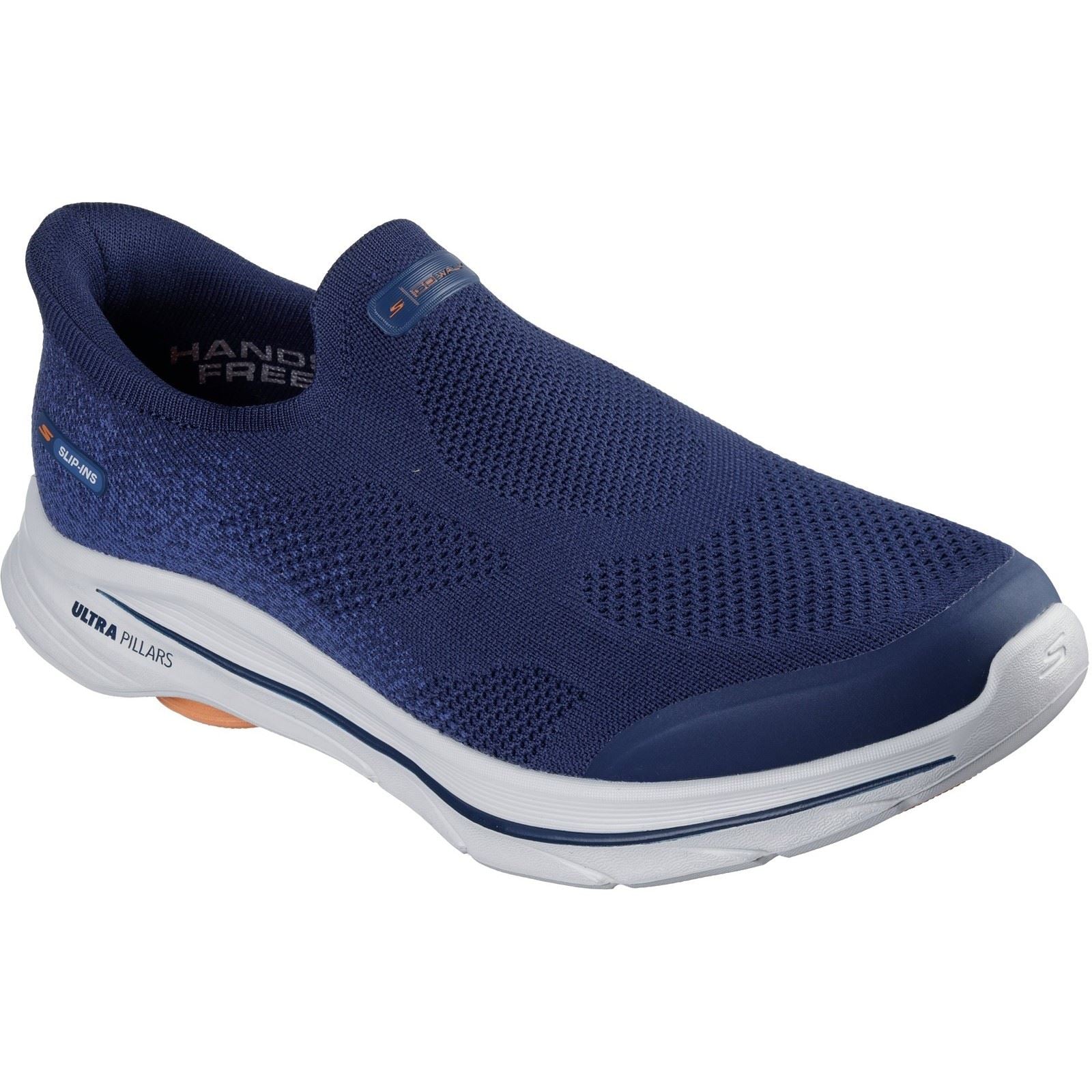 Skechers Go Walk 8 Pelayo Textile Men's Navy/Orange Trainers
