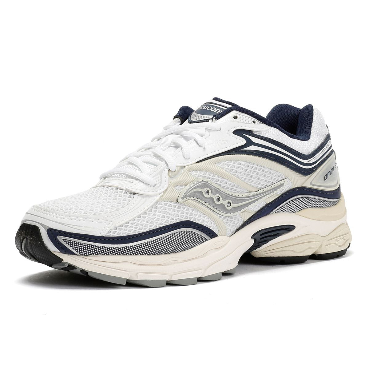 Saucony ProGrid Omni 9 White/Navy Trainers