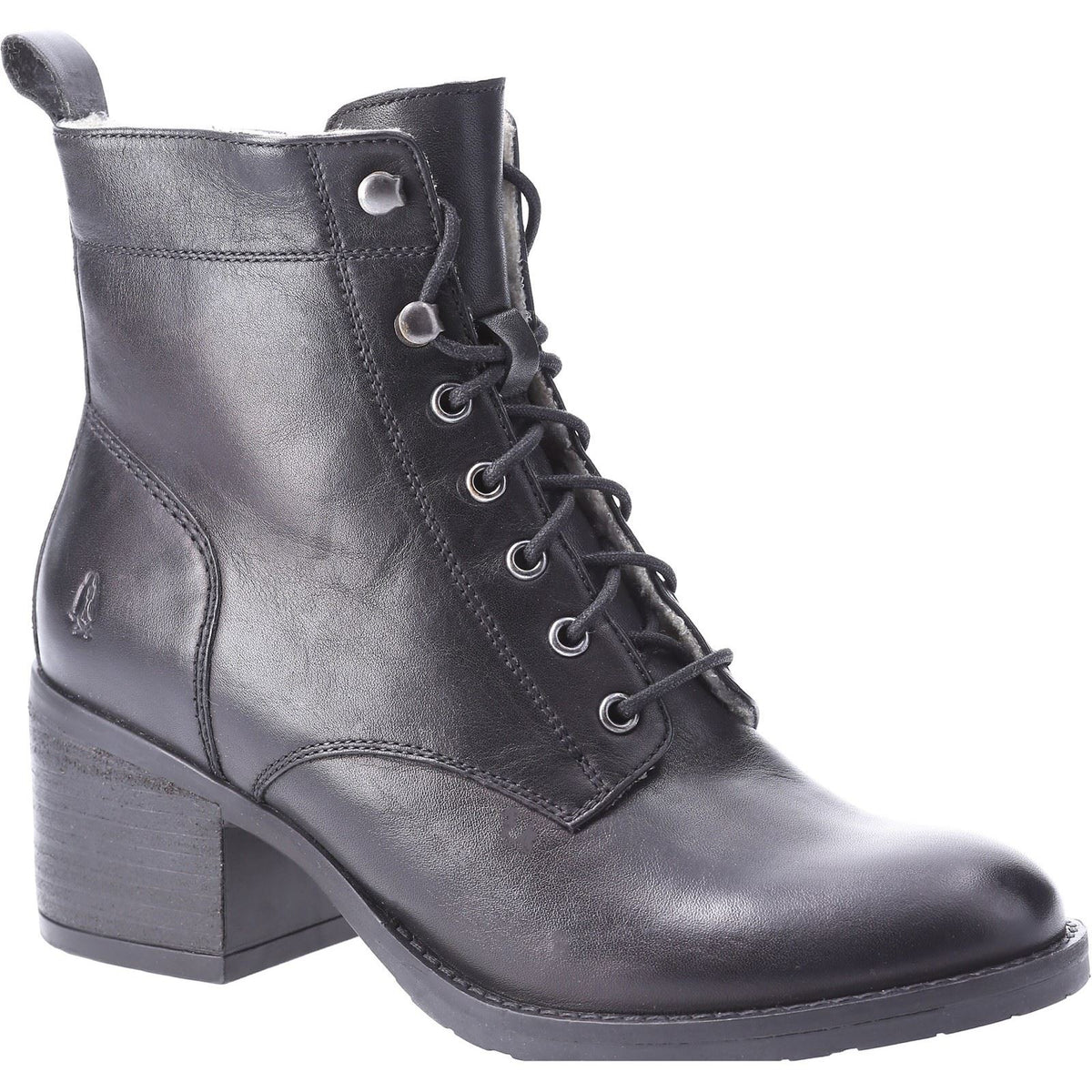 Hush Puppies Harriet Leather Women's Black Boots