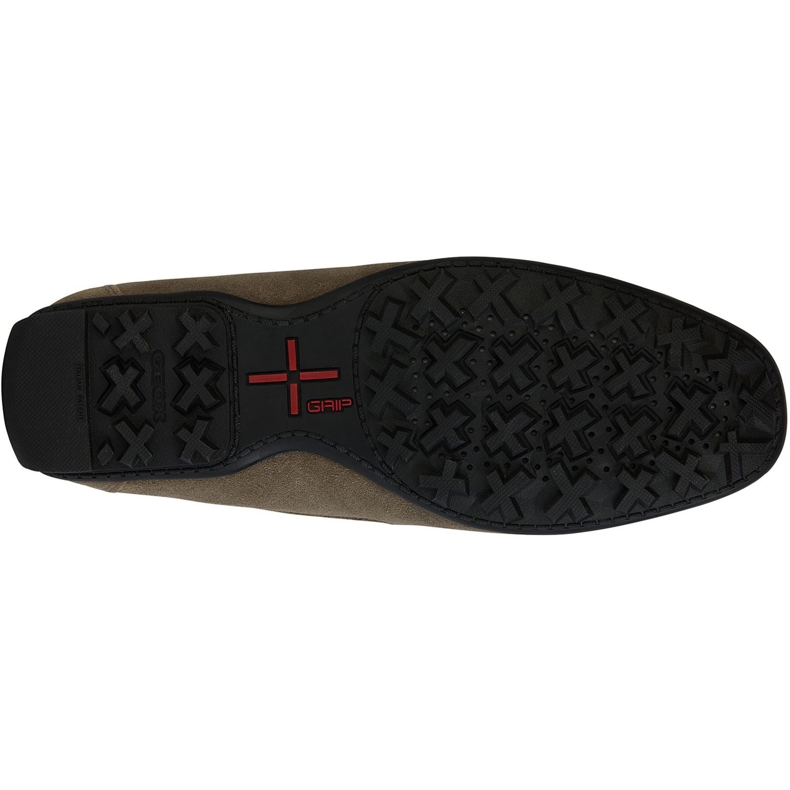 Geox U KOSMOPOLIS + GRIP Leather Men's Taupe Loafers