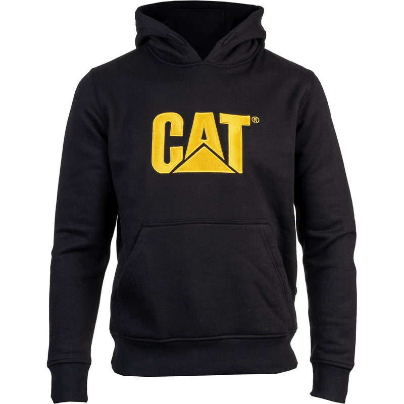 Caterpillar Trademark Cotton Men's Black Hooded Sweatshirt