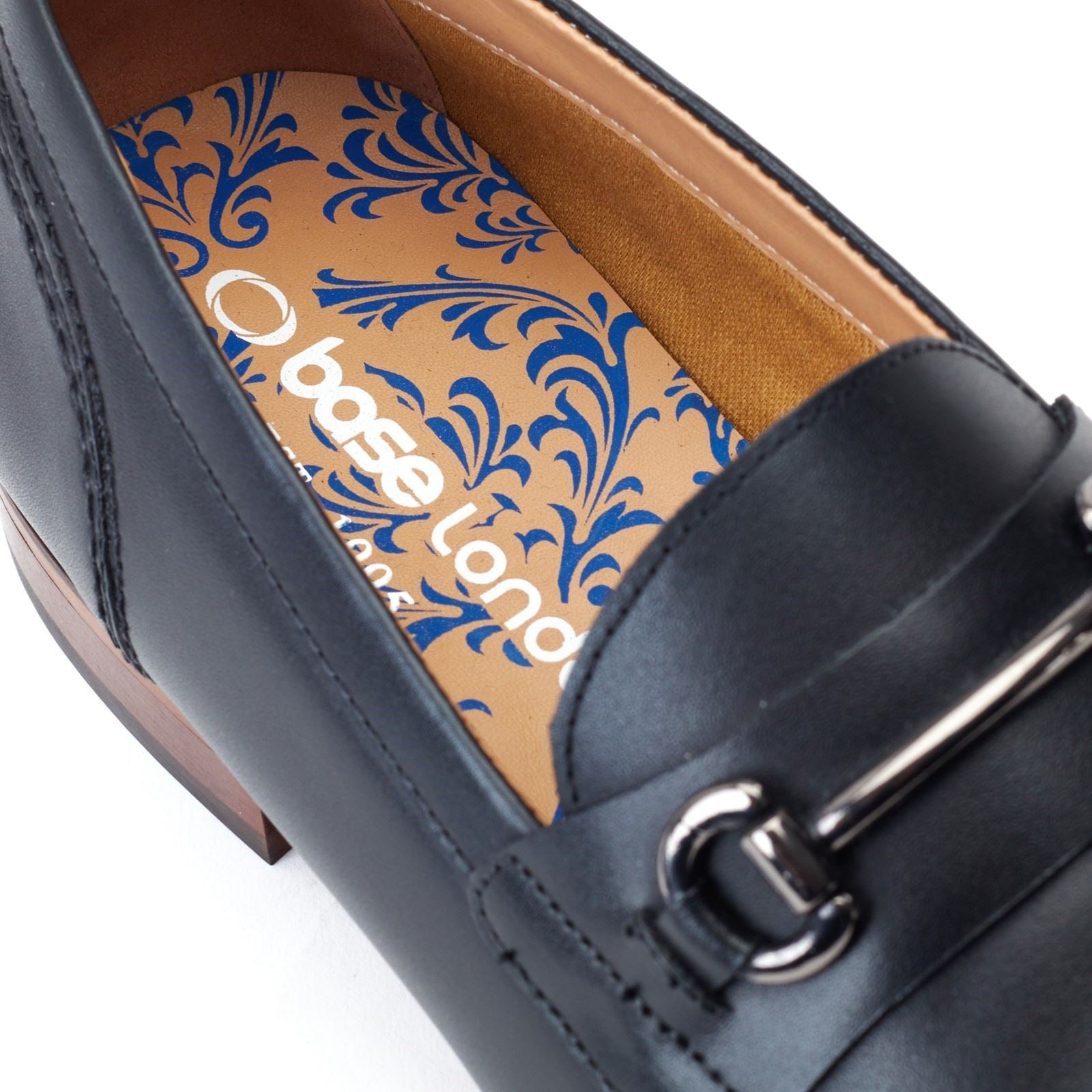 Base London Russo Leather Men's Black Loafers