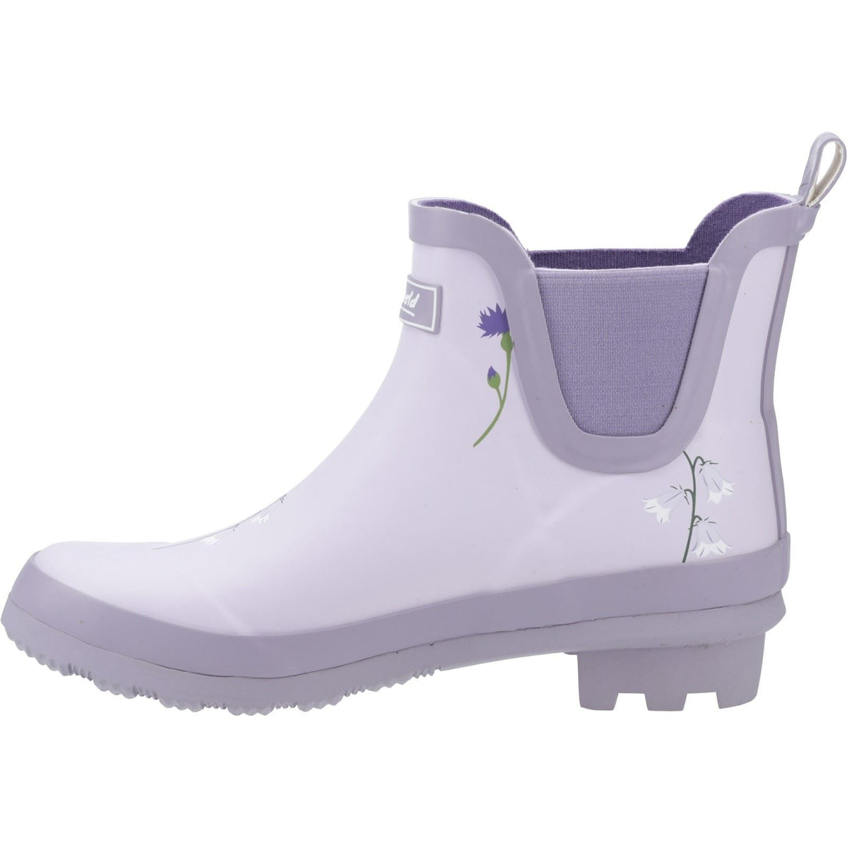 Cotswold Wildflower Ankle Rubber Women's Lilac Wellington Boots