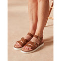 Hush Puppies Cady Leather Women's Tan Sandals