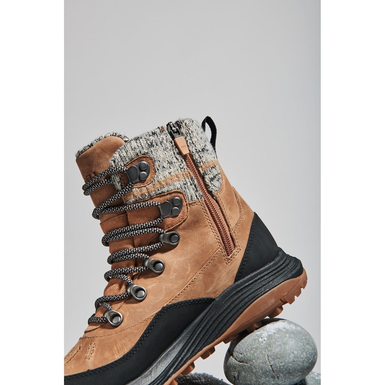 Merrell Siren 4 Thermo Mid Zip Leather Women's Tobacco Hiking Boots