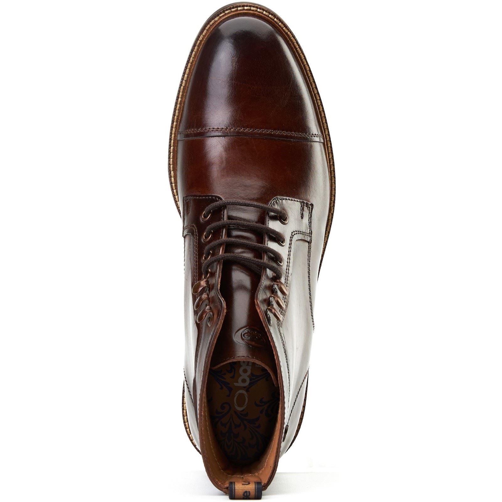 Base London Plymouth Leather Men's Brown Ankle Boots