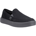 HEYDUDE Sunapee Canvas 100% Cotton Men's Black/Charcoal Loafers