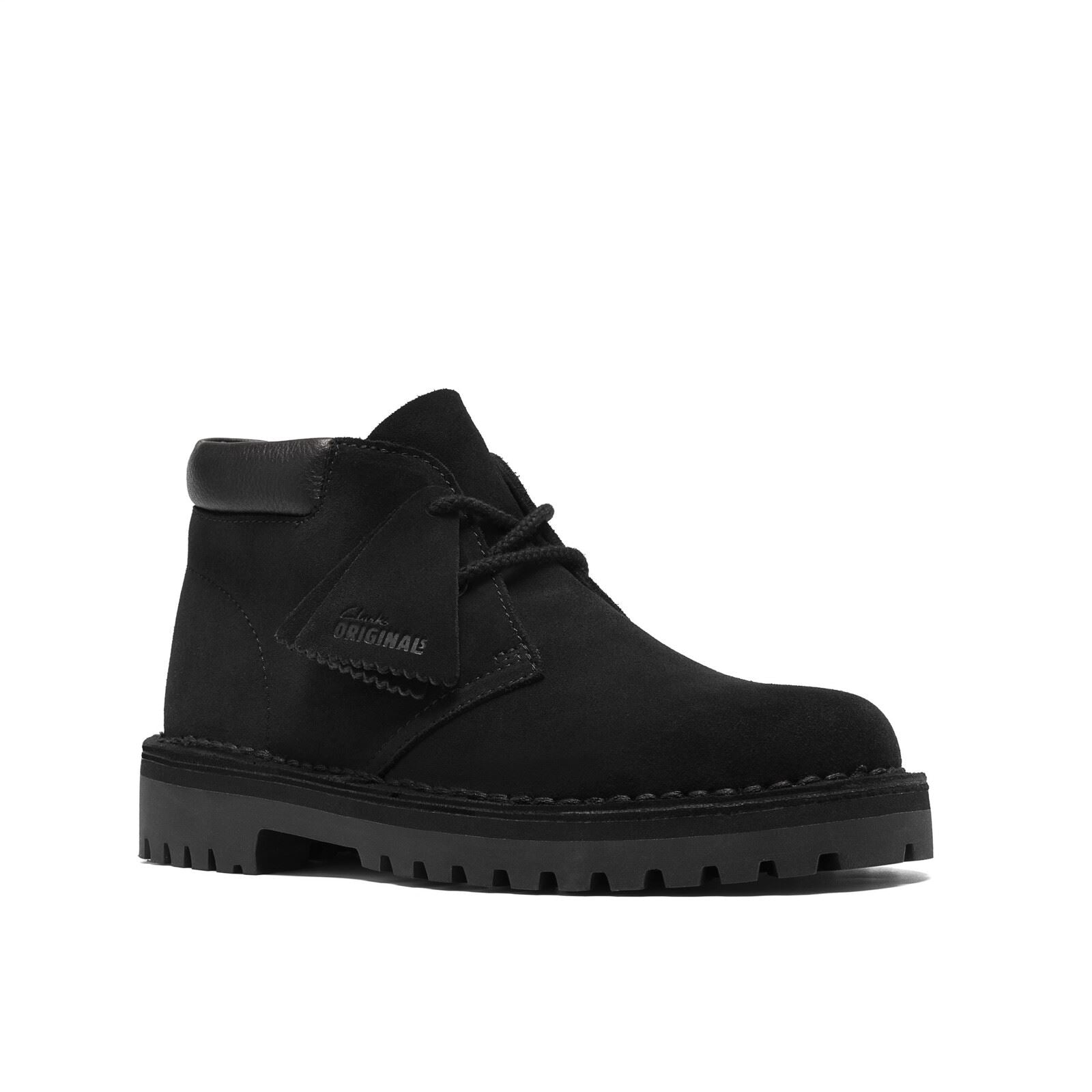 Clarks Originals Desert 2456 Rock Suede Women's Black Boots