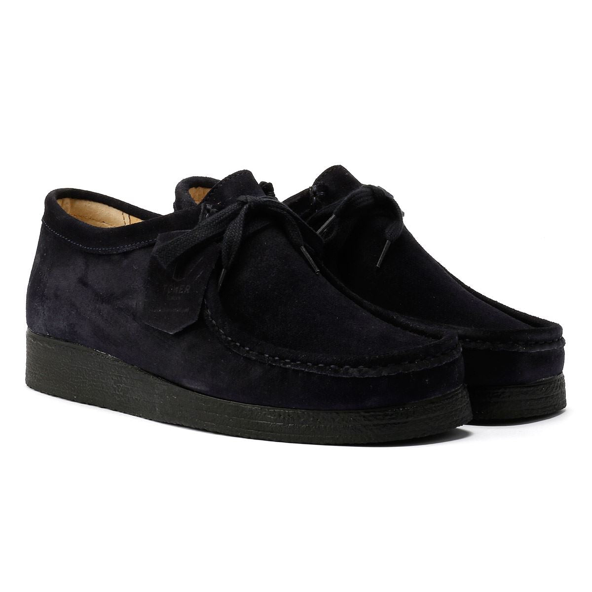 Tower London Apache Suede Men's Navy Shoes