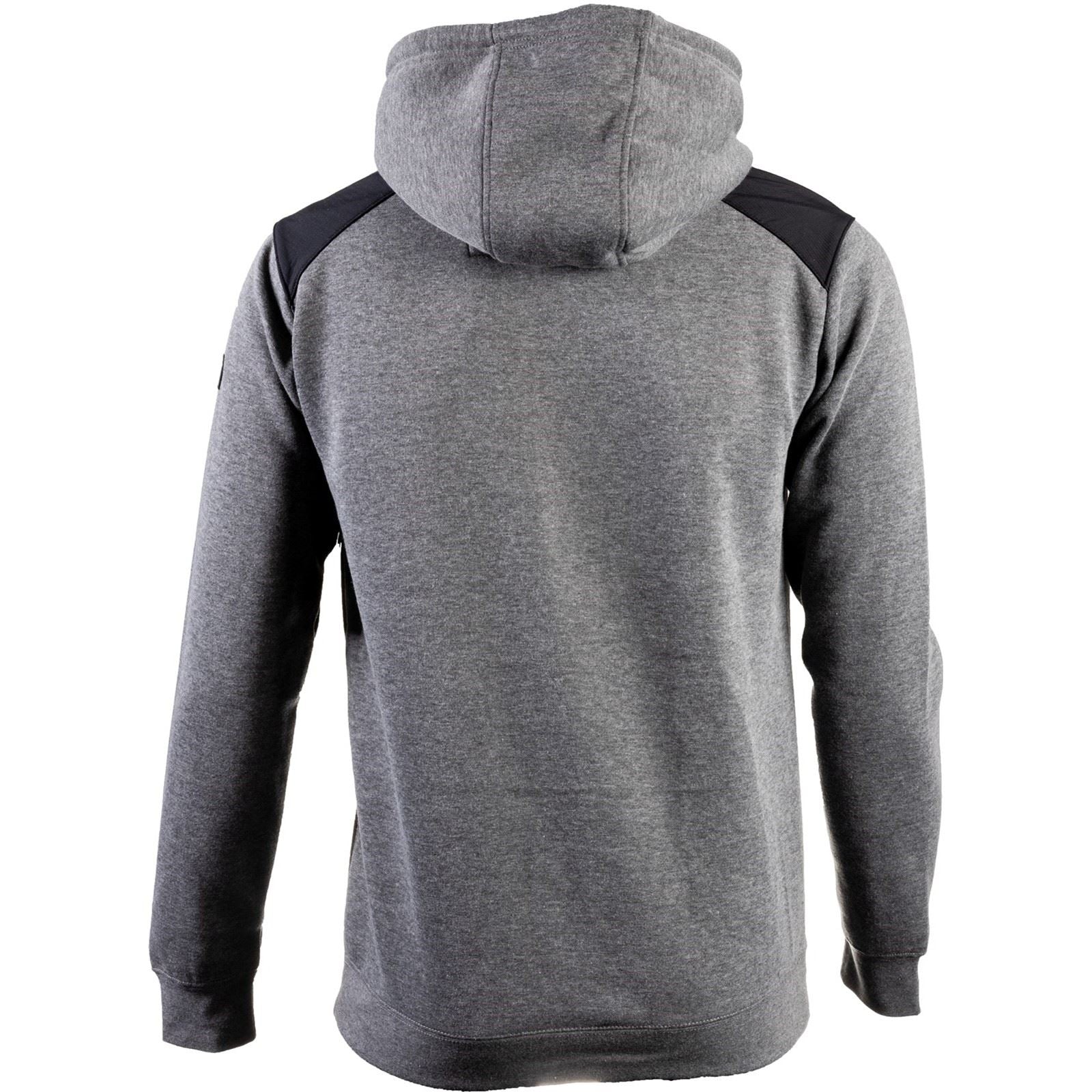 Caterpillar Essentials Synthetic Men's Grey Hooded Sweatshirt