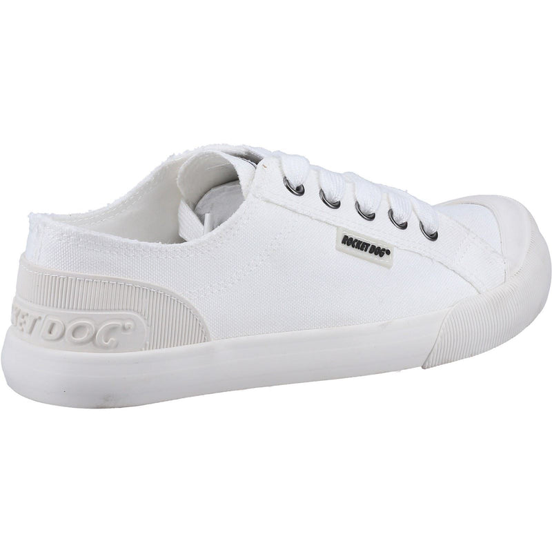 Rocket Dog Jazzin 12A Canvas Cotton Women's White Trainers