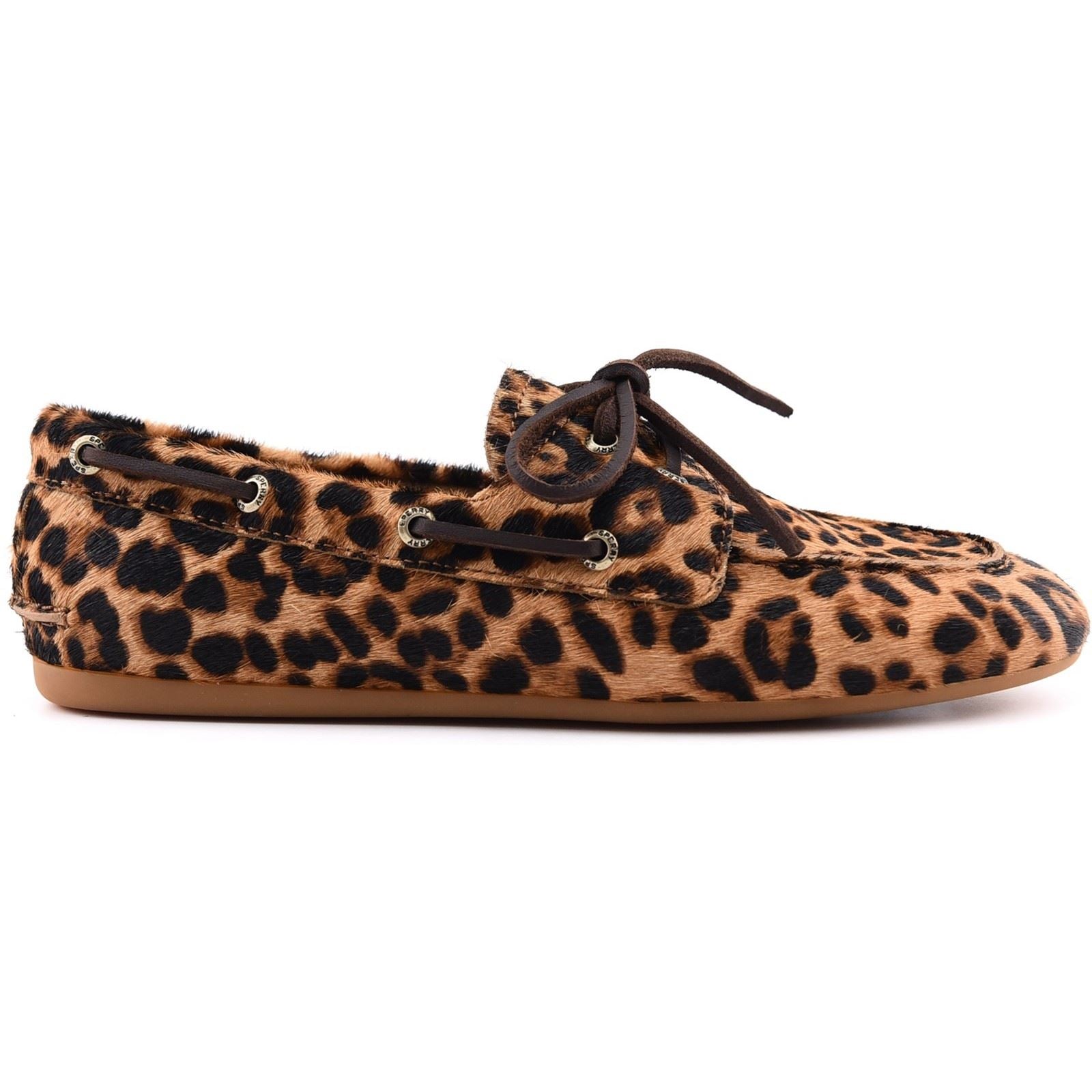 Sperry Slimboat Leather Women's Leopard Standard Boat Shoes