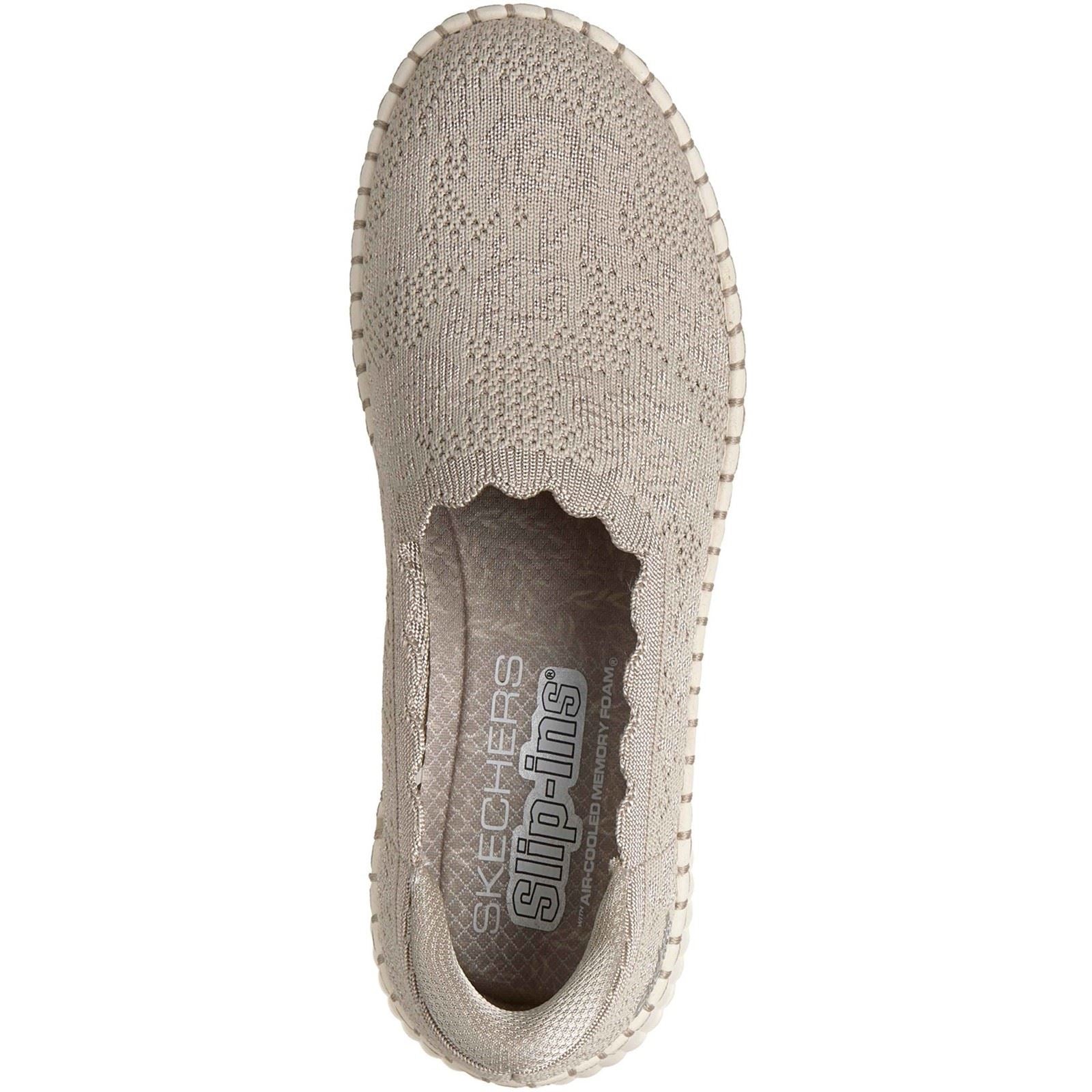 Skechers Wilshire Boulevard Polyester Women's Taupe Trainers