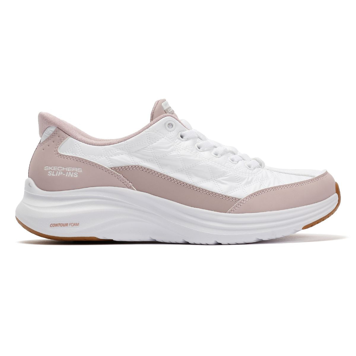 Skechers Slip-Ins Contour Foam Cozy Fit Women's White/Pink Trainers